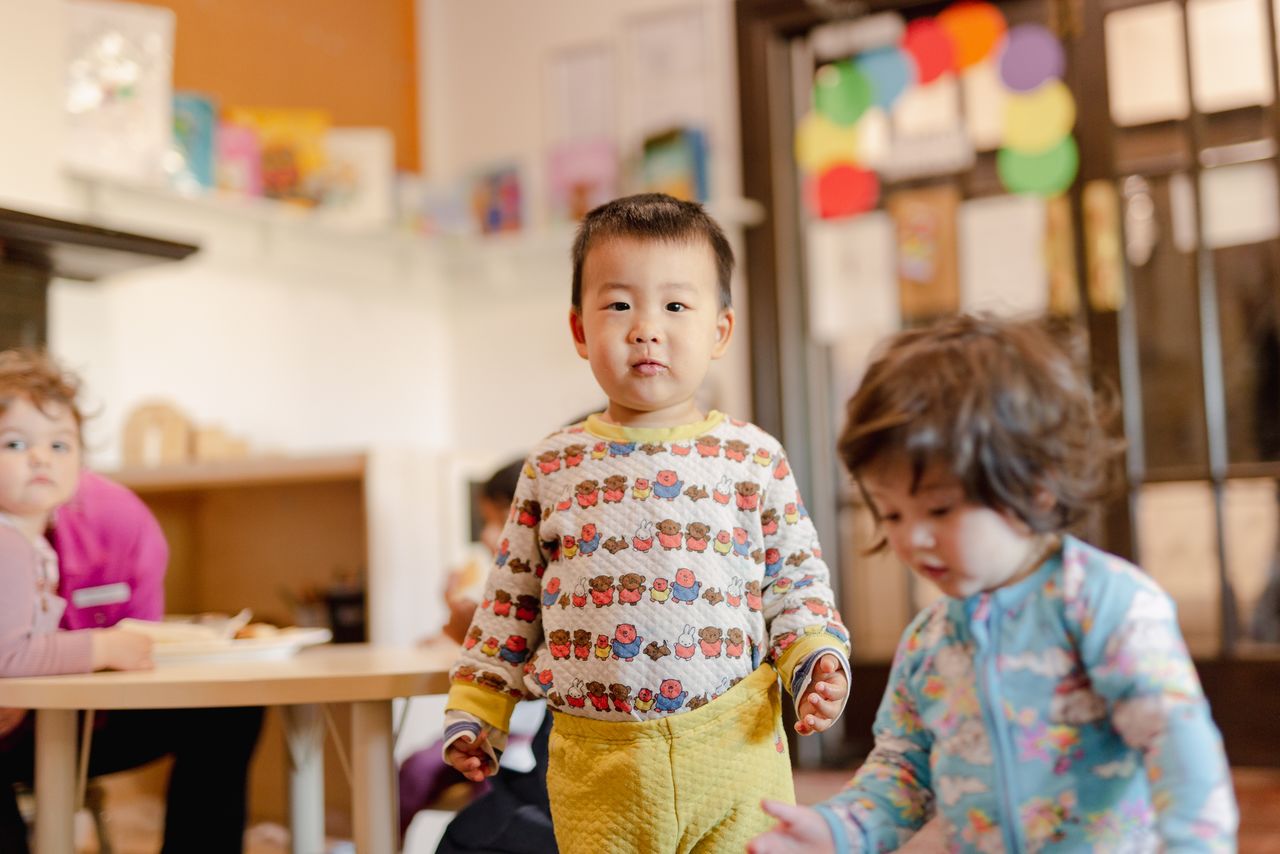 Educator engaging with children at childcare in Norwood
