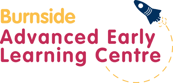 Logo of Burnside Advanced Early Learning Centre, a premier childcare centre offering exceptional child care and learning services
